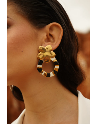 Pendientes Savannah Oro Blanco