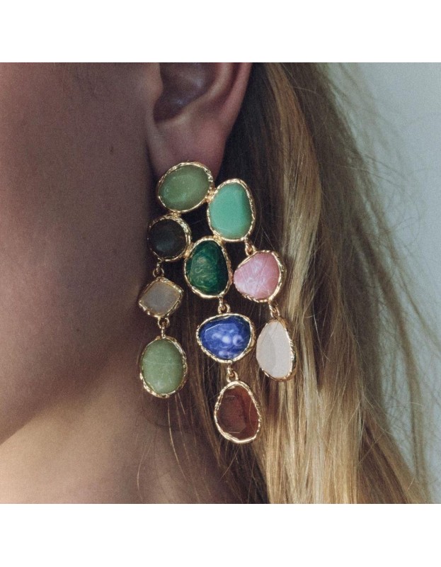 Pendientes Multicolor Acero
