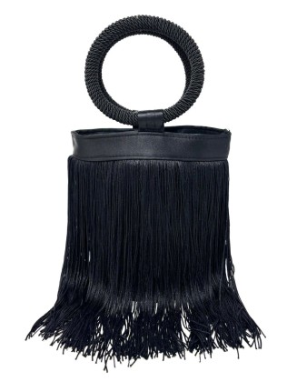 Bolso flecos negro