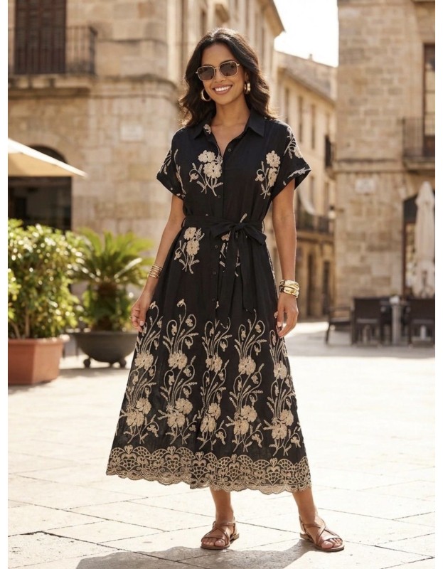 Vestido Dama Negro