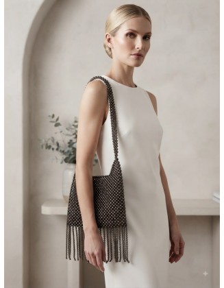 Bolso Piedras Gris Oscuro