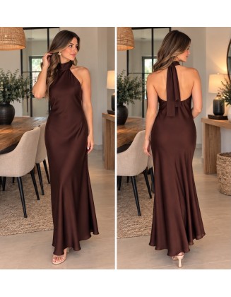 Vestido Senés Marrón